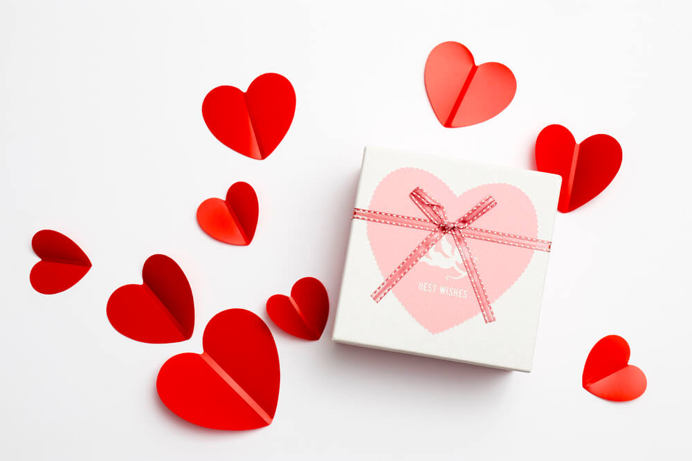 voucher prezentowy na walentynki: wizualizacja