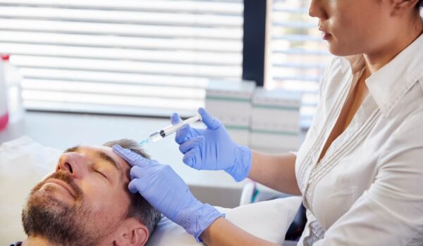 Mężczyzna na&nbsp;zabiegu botoksu
