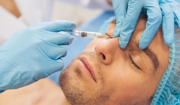 Pacjent podczas zabiegu Profhilo