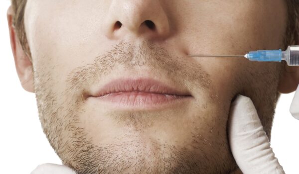 Pacjent podczas wampirzego loftingu